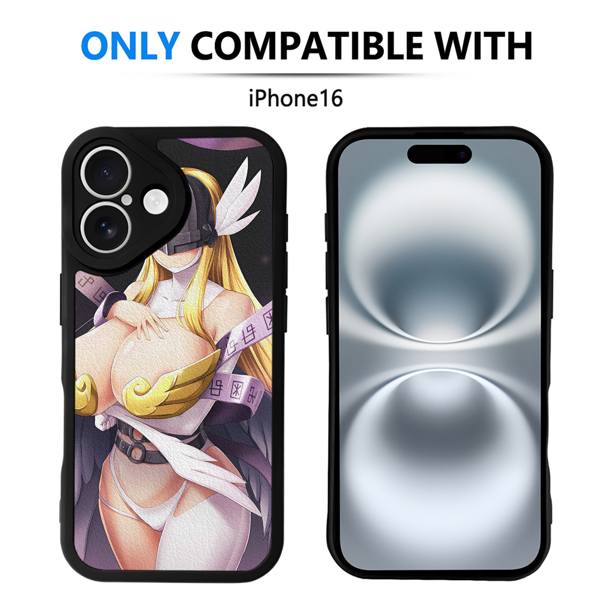 （画像用） Digimon デジタルモンスター/デジモン 【iPhone 16シリーズ対応】シリコンスマホケース（レザー調） 材質：シリコン